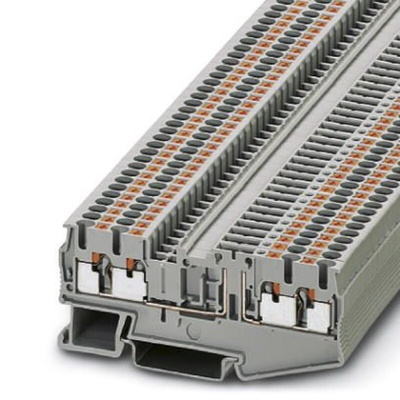 Phoenix Contact PT 2.5-QUATTRO-TG Series Grey Disconnect Terminal Block, 0.14 → 4mm², Single-Level, Push In