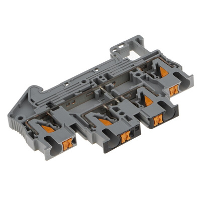 Phoenix Contact PTTB 2.5-PV Series Grey Double Level Terminal Block, 0.14 → 4mm², Double-Level, Push In