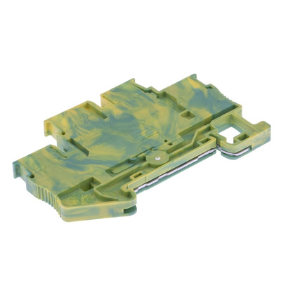 Phoenix Contact PTTB 2.5-PE Series Green/Yellow Double Level Terminal Block, 0.14 → 4mm², Double-Level, Push In