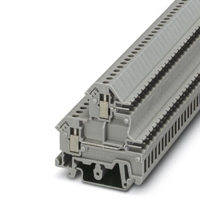 Phoenix Contact UKK 3-MSTB-5.08 Series Grey Fused DIN Rail Terminal, Double-Level, Screw Termination, Fused