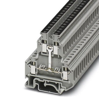 Phoenix Contact UKK 5-PV Series Grey DIN Rail Terminal Block, Double-Level, Screw Termination