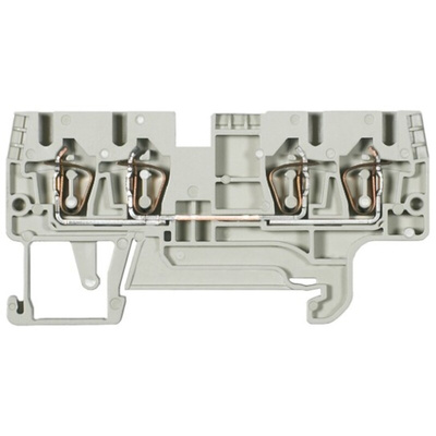 Wieland WKFN Series Grey Feed Through Terminal Block, 2.5mm², Single-Level, Clamp Termination