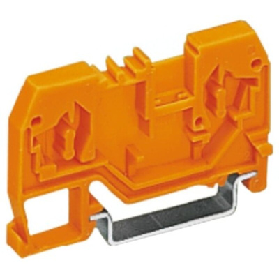 Wago 280 Series Orange Feed Through Terminal Block, 2.5mm², Single-Level, Cage Clamp Termination
