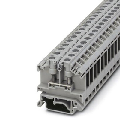 Phoenix Contact OTTA2.5 Series Grey Feed Through Terminal Block, Single-Level, Bolt Termination