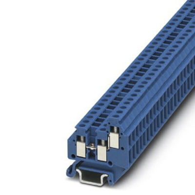 Phoenix Contact MT 1.5-TWIN BU Series Blue Feed Through Terminal Block, Double-Level, Screw Termination
