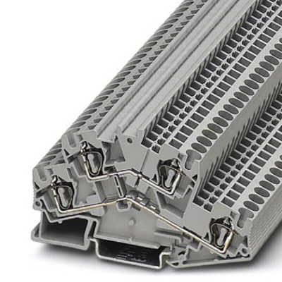 Phoenix Contact STTBS 4 Series Grey Double Level Terminal Block, Double-Level, Spring Clamp Termination
