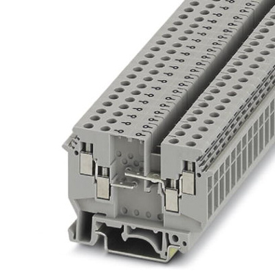 Phoenix Contact UDK 4-DUR Series Grey DIN Rail Terminal Block, 0.2 → 4mm², Single-Level