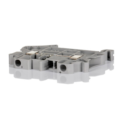 Phoenix Contact UT 4-DIO/L-R Series Grey Feed Through Terminal Block, 4mm², Single-Level, Screw Termination