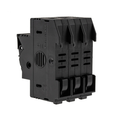 Phoenix Contact UK 10.3-CC HESI N 3POL Series Black Feed Through Terminal Block, Single-Level, Screw Termination