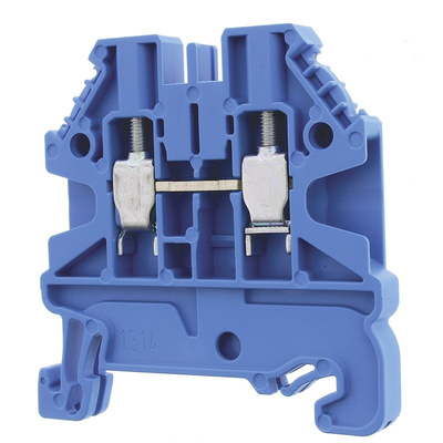 Wieland WT 2.5 Series Blue Feed Through Terminal Block, 2.5mm², Single-Level, Screw Termination, ATEX