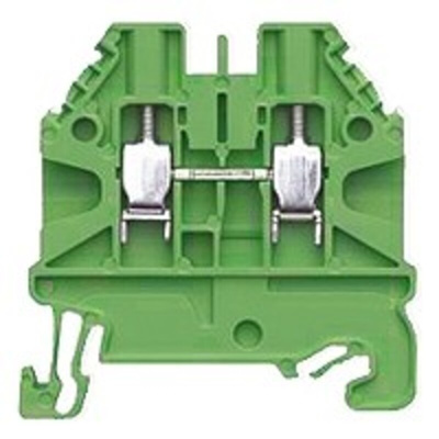 Wieland WT 2.5 Series Green Feed Through Terminal Block, 2.5mm², Single-Level, Screw Termination, ATEX