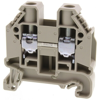 Wieland WT 10 Series Grey Feed Through Terminal Block, Single-Level, Screw Termination, ATEX