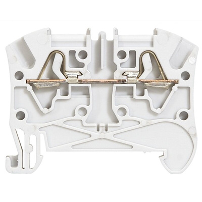 Legrand 372 Series Grey Feed Through Terminal Block, 4mm², Spring Clamp Termination
