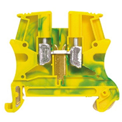Legrand Viking 3 Series Green/Yellow Earth Terminal Block, Single-Level, Screw Termination