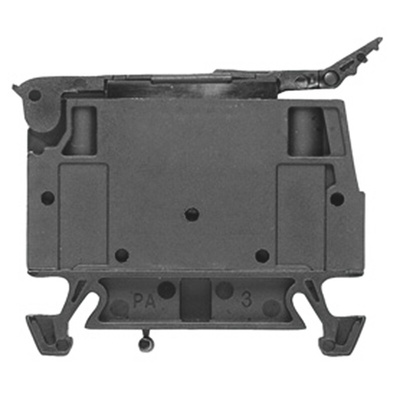 Weidmüller W Series Black Fused DIN Rail Terminal, 4mm², Single-Level, Screw Termination, Fused