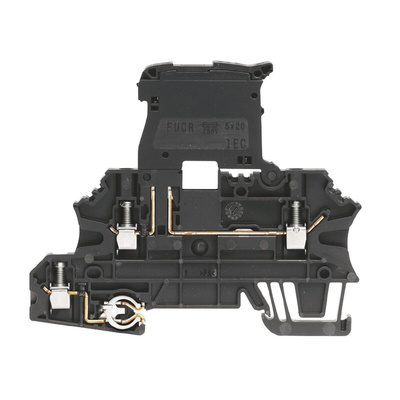 Weidmuller W Series Black Fused DIN Rail Terminal, 2.5mm², Double-Level, Screw Termination, Fused