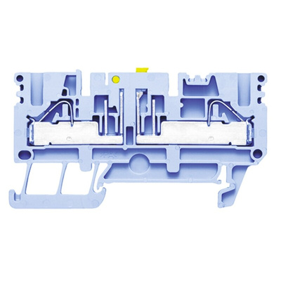 Weidmüller P Series Blue Disconnect Terminal Block, 0.5 → 6mm², Single-Level, Push In Termination
