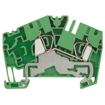 Weidmüller Z Series Green, Yellow PE Terminal, Single-Level, Clamp Termination