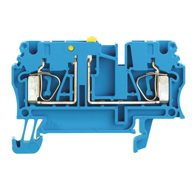 Weidmüller Z Series Blue Disconnect Terminal Block, 2.5mm², Single-Level, Clamp Termination