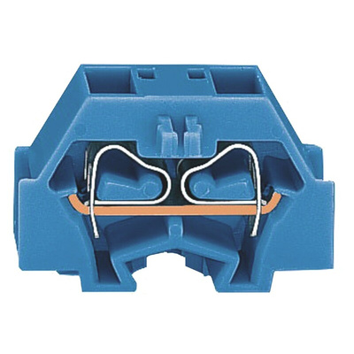 Wago 260 Series Blue Modular Terminal Block, 1.5mm², Single-Level, Cage Clamp Termination, ATEX, IECEx