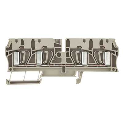Weidmuller Z Series Beige Feed Through Terminal Block, Single-Level, Clamp Termination