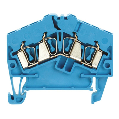 Weidmuller Z Series Blue Feed Through Terminal Block, 2.5mm², Single-Level, Clamp Termination