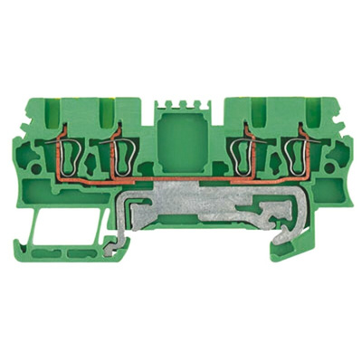 Weidmuller Z Series Green, Yellow PE Terminal, 1.5mm², Single-Level, Clamp Termination