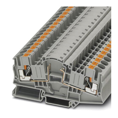 Phoenix Contact PTME 6-BE Series Grey Component Terminal Block, 0.5 → 10mm², Single-Level, Push In Termination