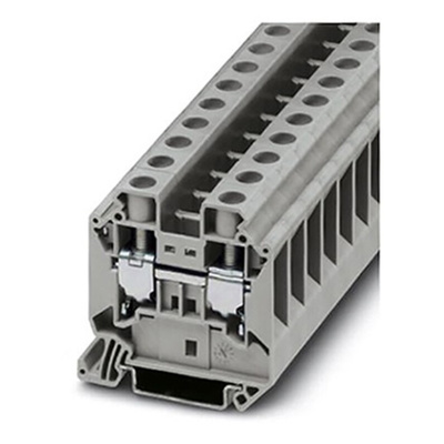 Phoenix Contact UT 16 YE Series Yellow DIN Rail Terminal Block, 1.5 → 25mm², Single-Level, Screw Termination