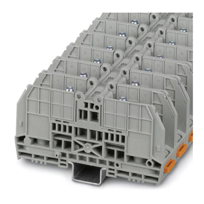 Phoenix Contact RBO 8-FE Series Black, Yellow Non-Fused DIN Rail Terminal, 6 → 70mm², Single-Level, Bolt