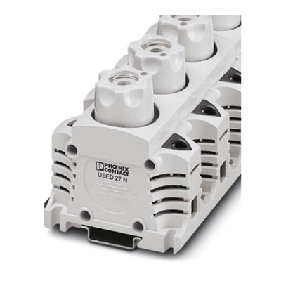 Phoenix Contact USED Series Grey Fused DIN Rail Terminal, 1-Level, Screw Termination, Fused