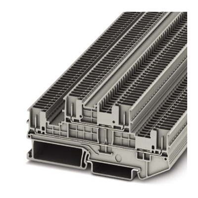 Phoenix Contact PTTB 1.5/S/4P Series Grey Double Level Terminal Block, Double-Level, Plug In Termination