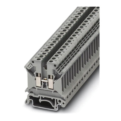 Phoenix Contact UK5 N CB Series Grey Feed Through Terminal Block, 0.2 → 6mm², Single-Level, Screw Termination