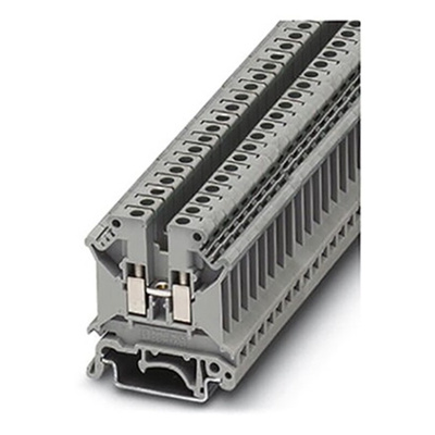 Phoenix Contact UK5 N-FE Series Black, Yellow Non-Fused DIN Rail Terminal, 0.2 → 6mm², Single-Level, Screw
