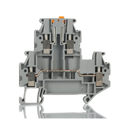 Phoenix Contact UTTB 2.5-MT-P/P Series Grey Knife Disconnect Terminal Block, 0.14 → 4mm², 2-Level, Screw