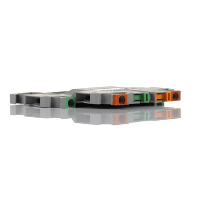 Phoenix Contact UTT 2.5-2MT-P/P Series Grey Knife Disconnect Terminal Block, 0.14 → 4mm², Double-Level, Screw