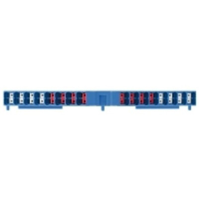Weidmuller P Series Blue DIN Rail Terminal Block, Octuple-Level, Push In Termination