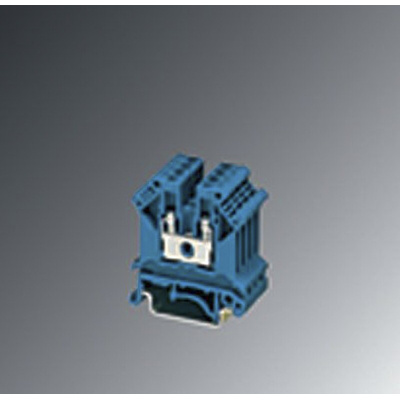 Phoenix Contact UK3 BU Series Blue Din Rail Terminal, Single-Level, Screw Termination