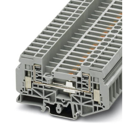 Phoenix Contact UGSK 6 Series Grey Test Disconnect Terminal Block, Single-Level, Screw Termination