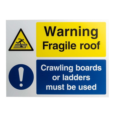 RS PRO Warning Hazard Warning Sign (English)