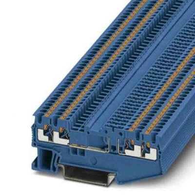 Phoenix Contact PT Series Blue Disconnect Terminal Block, Push In Termination