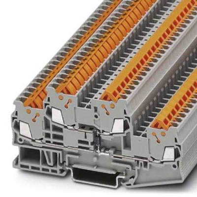 Phoenix Contact QTTCB Series Grey Component Terminal Block, Quick Connect Termination