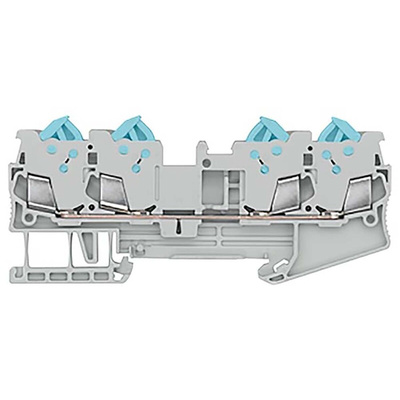 Siemens 8WH Series Grey Non-Fused DIN Rail Terminal, 1.5mm², Spring Clamp Termination