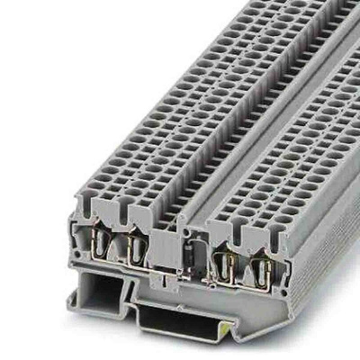 Phoenix Contact 5-QUATTRO-DIO 1N, ST 2 Series Grey Component Terminal Block, 0.08 → 4mm², Spring Cage Termination