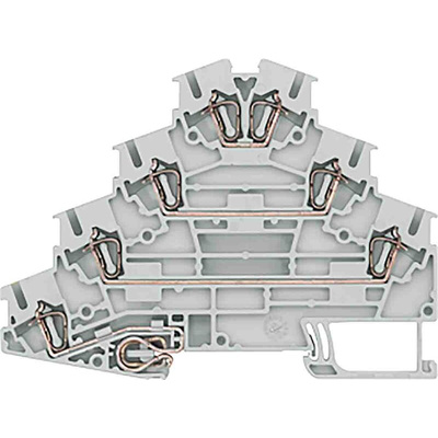 Siemens 8WH Series Grey DIN Rail Terminal Block, 0.08 → 2.5mm²