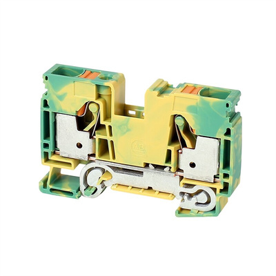 Rockwell Automation 1492-P Series Green/Yellow Feed Through Terminal Block