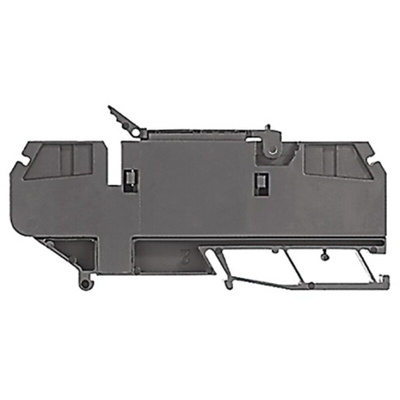 Rockwell Automation 1492-R Series Black DIN Rail Terminal Block, Spring Clamp Termination