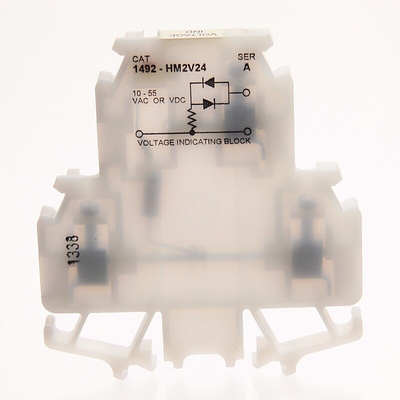 Rockwell Automation 1492-H Series Black DIN Rail Terminal Block, 4 → 0.05mm²