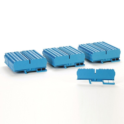 Rockwell Automation 1492 Series Grey DIN Rail Terminal Block, 4mm², Spring Clamp Termination, ATEX, IECEx