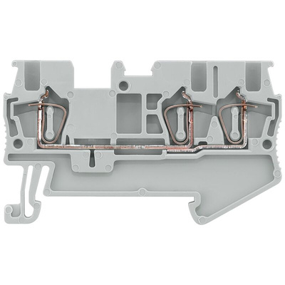 Siemens 8WH2003 Series Grey DIN Rail Terminal Block, 1.5mm², Spring Termination
